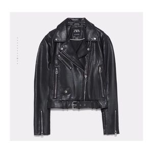 Zara’s Faux Black Leather Jacket